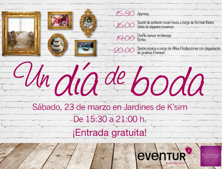 Eventur invita a vivir la magia de un Un día de boda