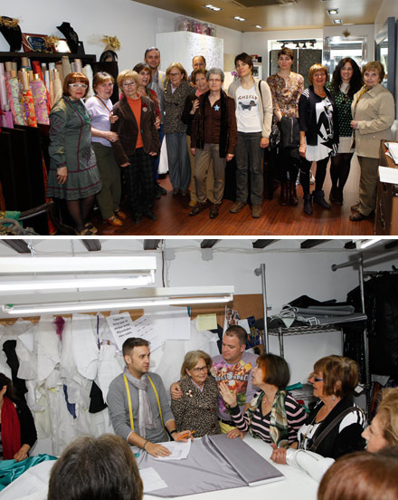 Visita al taller de confección Higinio Mateu Visita al taller de confección Higinio Mateu