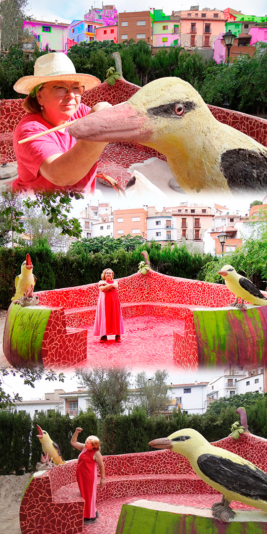 Inauguración de la escultura funcional ´Abrazados a Higueras´ de Elisa Merin Inauguración de la escultura funcional ´Abrazados a Higueras´ de Elisa Merin