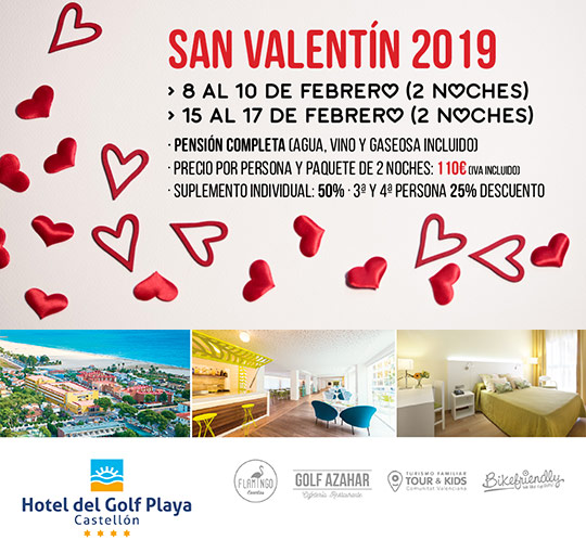 Oferta para San Valentín en el Hotel del Golf Playa Oferta para San Valentín en el Hotel del Golf Playa