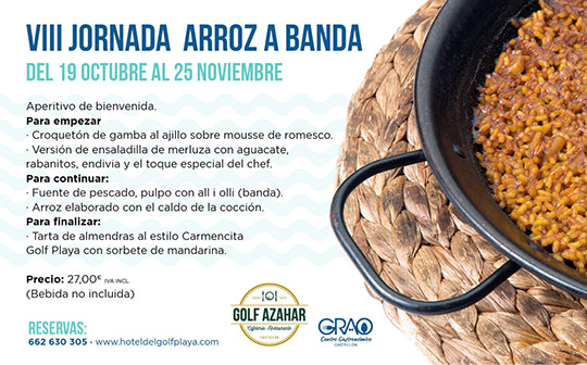 La Cafetería-Restaurante Golf Azahar en las Jornadas del arroz a banda La Cafetería-Restaurante Golf Azahar en las Jornadas del arroz a banda