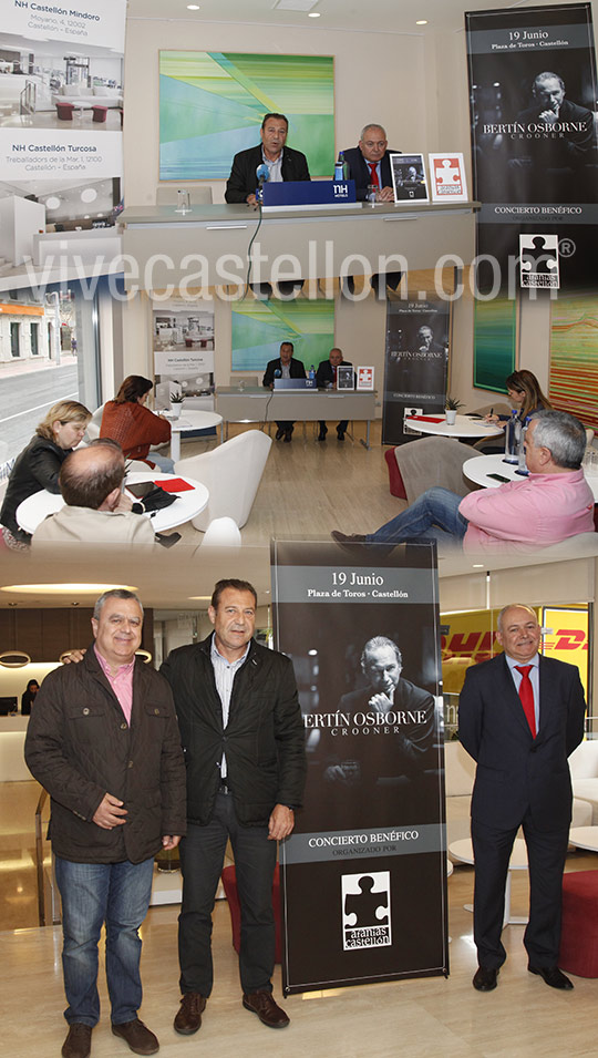 Presentación del concierto benéfico de Bertín Osborne en Castellón