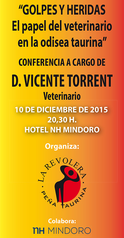 Conferencia del veterinario Vicente Torrent en el hotel NH Mindoro
