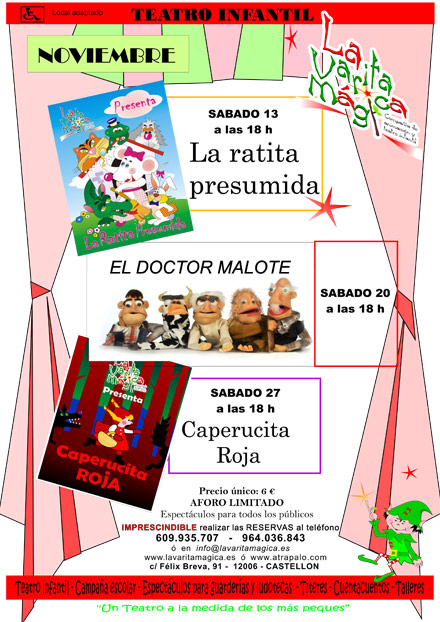 la varita magica noviembre teatro infantil