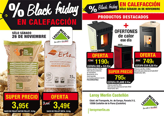 Black Friday en calefacción en Leroy Merlín Castellón