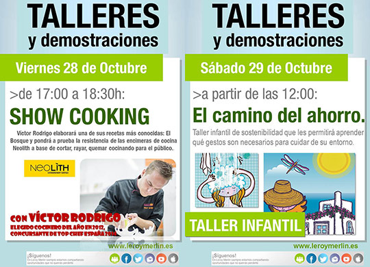Talleres y demostraciones este fin de semana en Leroy Merlín Talleres y demostraciones este fin de semana en Leroy Merlín