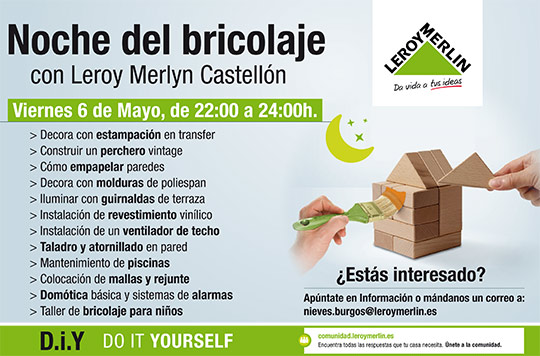 Noche del bricolaje con Leroy Merlin Castellón