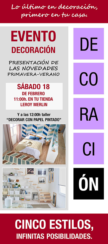 Taller y novedades en decoración en Leroy Merlín Castellón