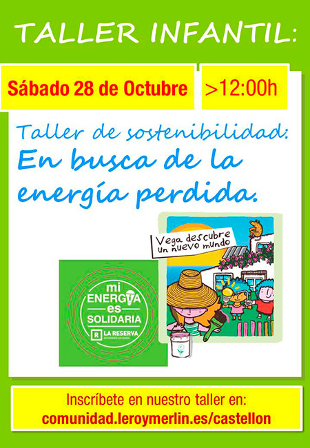 Taller infantil de sostenibilidad en Leroy Merlín Castellón Taller infantil de sostenibilidad en Leroy Merlín Castellón