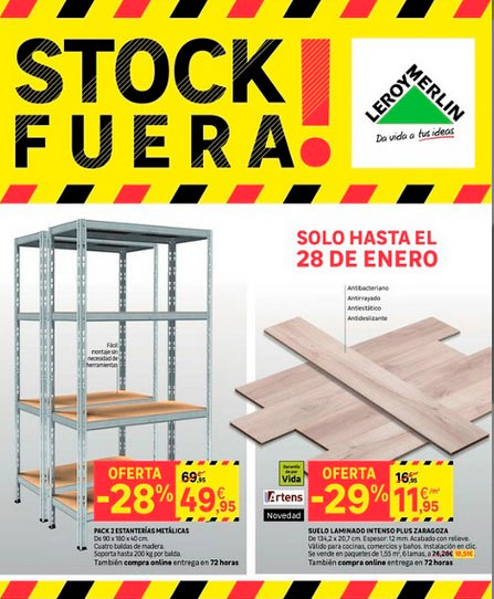 Stock fuera en Leroy Merlin