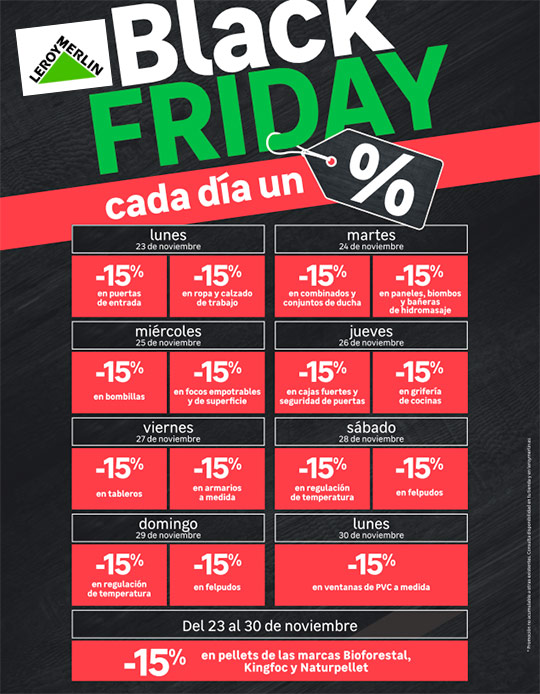 Leroy Merlin adelanta los mejores precios en Black Friday