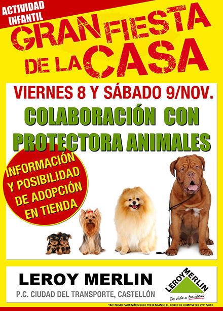 Actividad infantil en Leroy Merlín en colaboración con la protectora de animales