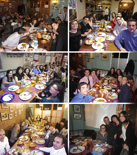 Divertida cena de navidad del equipo de Leroy Merlín de Castellón