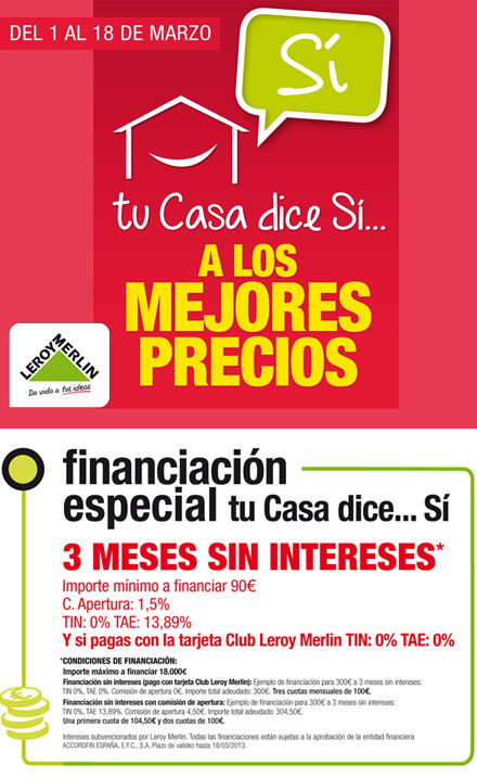 Los mejores precios en Leroy Merlín Los mejores precios en Leroy Merlín