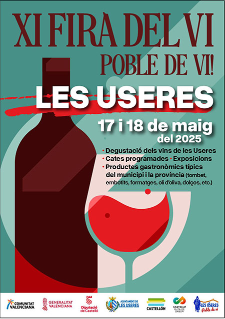 Les Useres acoge este fin de semana su XI Fira del Vi con catas, exposiciones y degustación de productos típicos