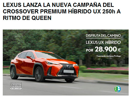 Lexus UX 250h híbrido_vivecastellon