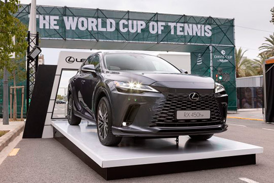 Nuevo Lexus RX, Protagonista de la Davis Cup by Rakuten Finals 2022 en Valencia