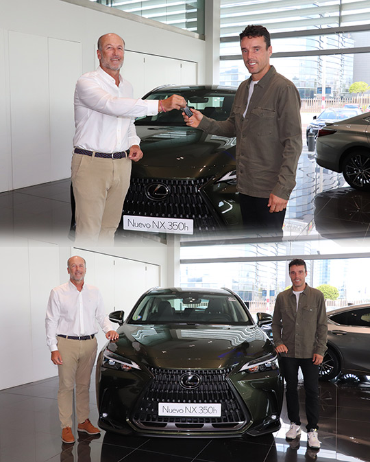 Lexus Castellón entrega el nuevo NX350h a Roberto Bautista Lexus Castellón entrega el nuevo NX350h a Roberto Bautista