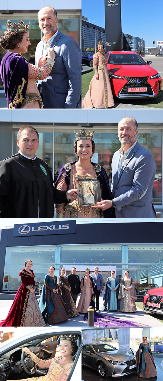 Tradiciones y vanguardia se unen en la visita de Na Violant a Lexus Castellón Tradiciones y vanguardia se unen en la visita de Na Violant a Lexus Castellón