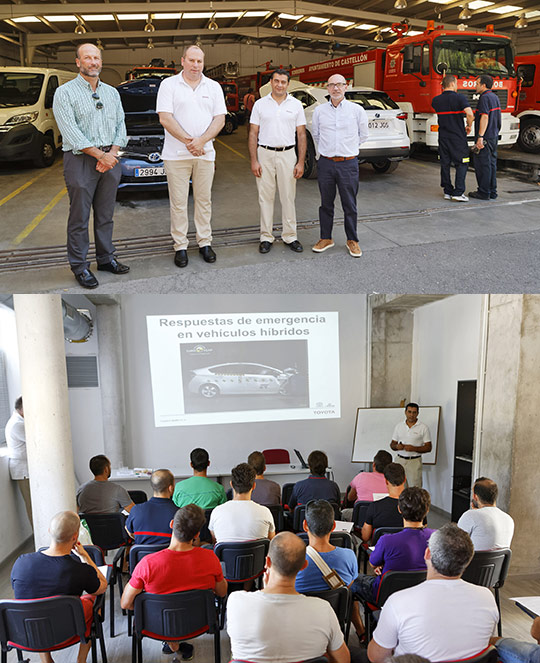 Lexus Castellón  y Toyota Cobelsa imparten un curso a los bomberos de la provincia