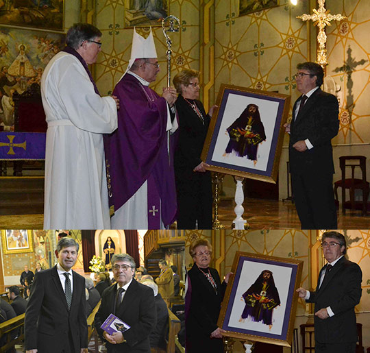 Lorenzo Ramírez entrega el cartel de la Cofradía del Cristo de Medinaceli Lorenzo Ramírez entrega el cartel de la Cofradía del Cristo de Medinaceli