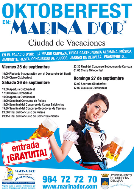 OKTOBERFEST en Marina d’Or – Ciudad de Vacaciones