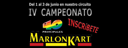 Campeonato de Karting 40 principales en las pistas de Marlonkart Campeonato de Karting 40 principales en las pistas de Marlonkart