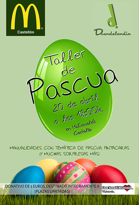 McDonald's Castalia abre inscripciones para un taller en beneficio a la Fundación Infantil Ronald McDonald McDonald's Castalia abre inscripciones para un taller en beneficio a la Fundación Infantil Ronald McDonald