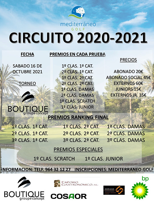 Circuito Mediterráneo Golf by Boutique Groupe Concept