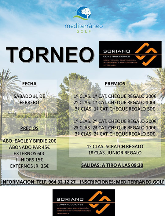 Torneo de golf Soriano Construcciones