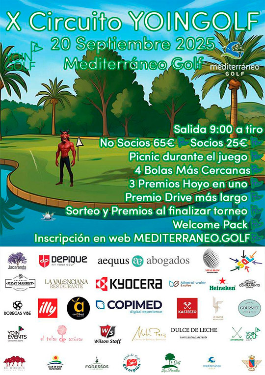 El X Circuito YOINGOLF llega a Mediterráneo Golf