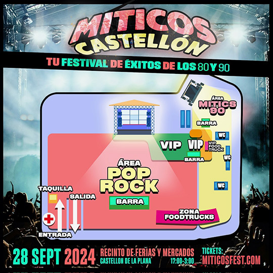 48 horas para el encuentro con Míticos: qué ver y cómo moverse para disfrutar, y degustar, el primer festival pop rock de los 80 y 90 del otoño