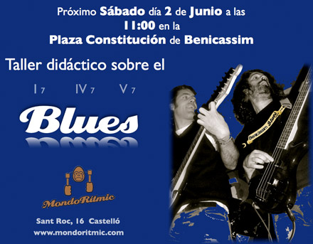 Taller didáctico sobre el blues el sábado 2 de junio en Benicàssim