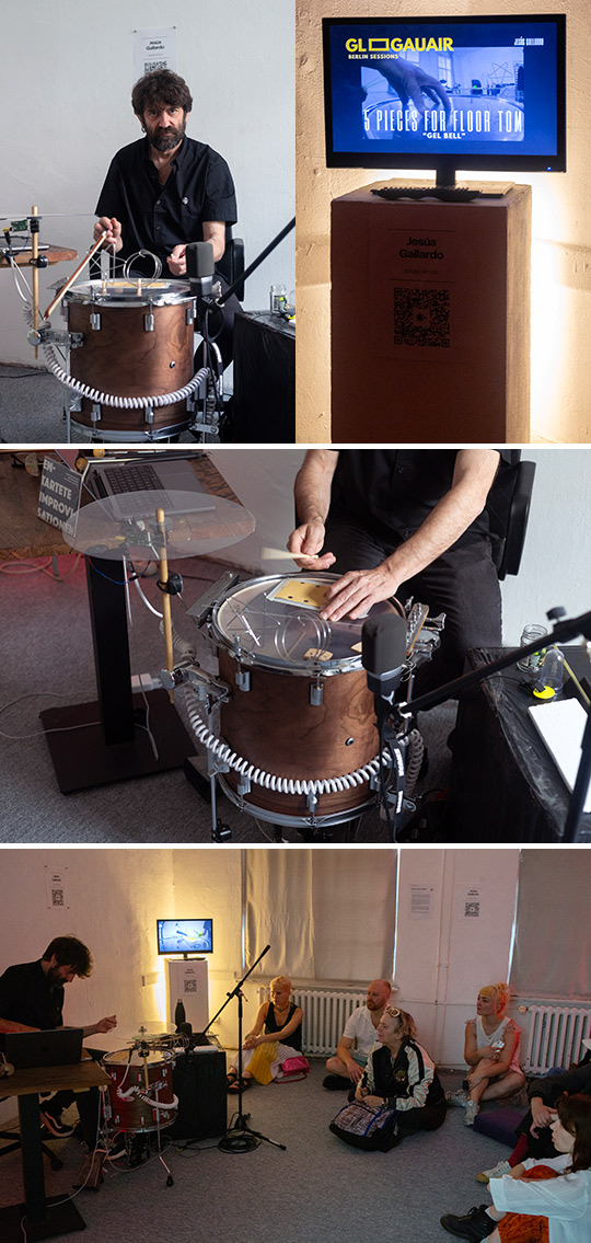Jesús Gallardo inventa en Berlín un timbal electroacústico que permite toda una sinfonía de sonidos