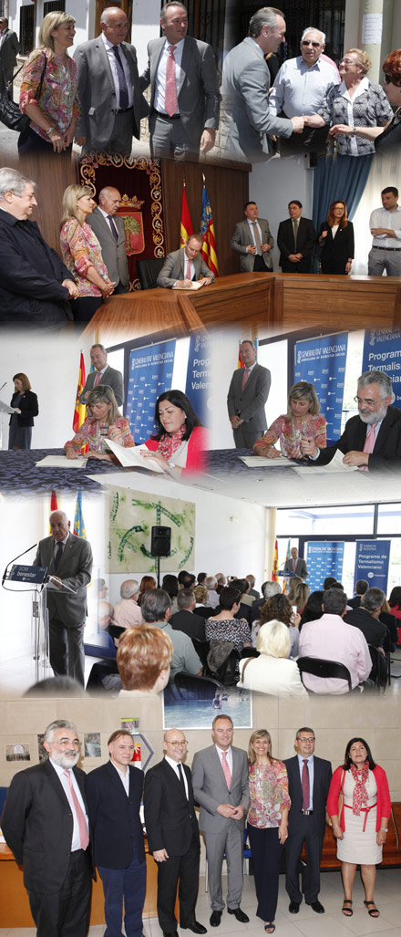 Colaboración entre la Generalitat y los Balnearios de la Comunitat para el desarrollo del Programa Termalismo Valenciano Colaboración entre la Generalitat y los Balnearios de la Comunitat para el desarrollo del Programa Termalismo Valenciano