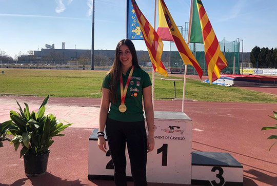 La oropesina Ainhoa Gimeno Calzadilla, campeona de España de lanzamiento de martillo