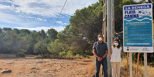 Oropesa del Mar estrena su nueva playa canina en la Renegà