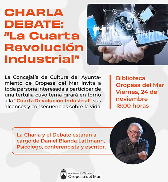 Oropesa del Mar organiza un debate sobre la ‘cuarta Revolución Industrial’