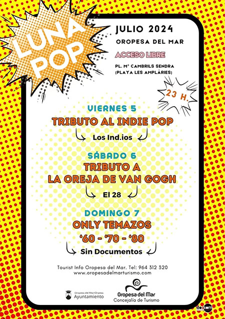Vuelve el Festival ‘Luna Pop’ a Oropesa del Mar 