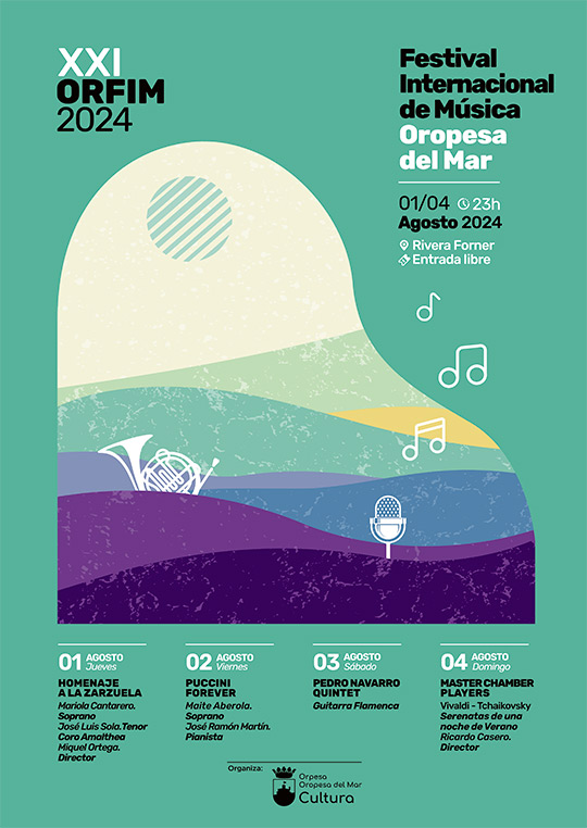 XXI Festival Internacional de Música de Oropesa del Mar, ORFIM, del 1 al 4 de agosto XXI Festival Internacional de Música de Oropesa del Mar, ORFIM, del 1 al 4 de agosto