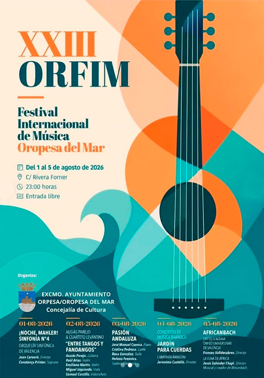 XXIII Festival Internacional de Música de Oropesa del Mar, ORFIM