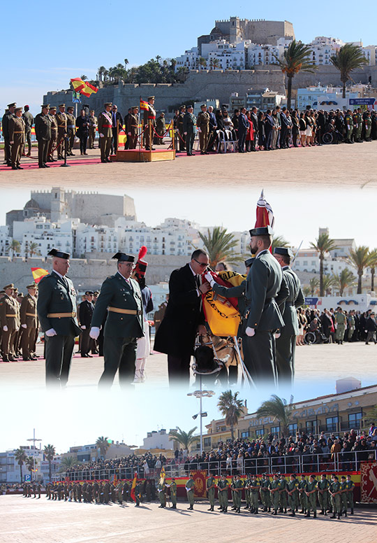 Jura de bandera de personal civil en Peñíscola