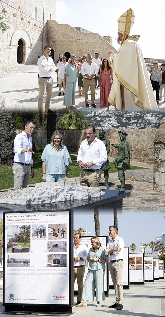 La Diputación de Castellón recupera y dinamiza la fortaleza papal con la culminación del Plan Director del Castillo de Peñíscola 