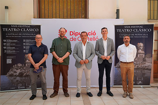 La Diputación de Castellón apuesta por poner la cultura en el mapa a través de las artes escénicas con el Festival de Teatro Clásico Castillo de Peñíscola