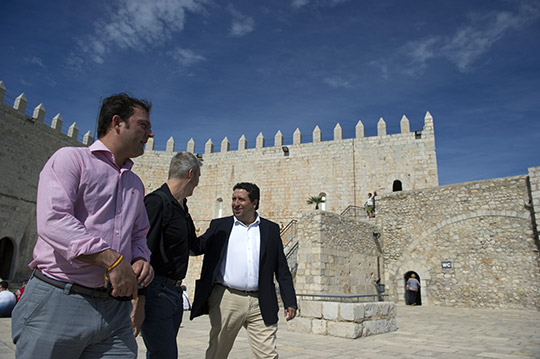 Instalaciones del Castillo de Peñíscola en el rodaje de la sexta temporada de la serie Juego de Tronos