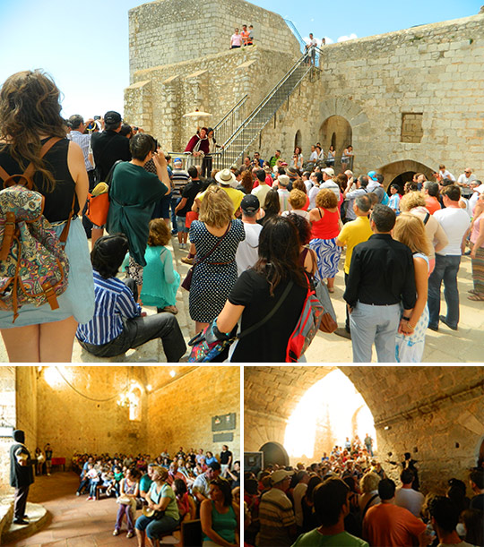 visitas teatralizadas realizadas los domingos de mayo al Castillo de Peñíscola