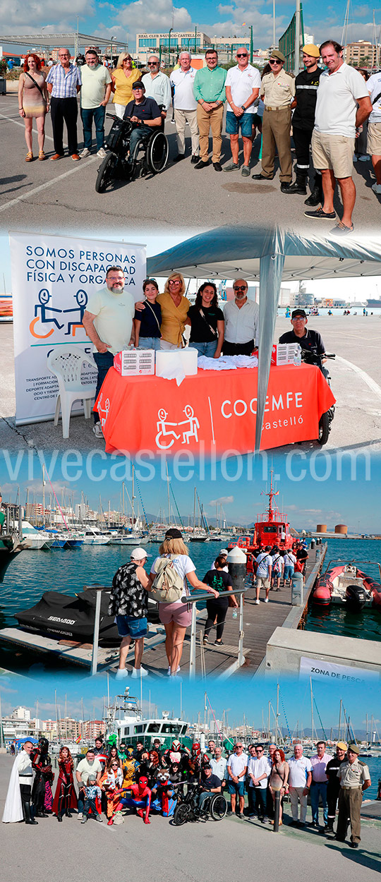 COCEMFE Castelló y el RCN Castellón reúnen a cientos de personas con discapacidad en el XVIII Encuentro ‘Un mar para todos’