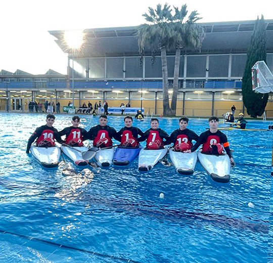 El equipo sub-21 de Kayak-Polo, terceros en la primera prueba de la liga autonómica