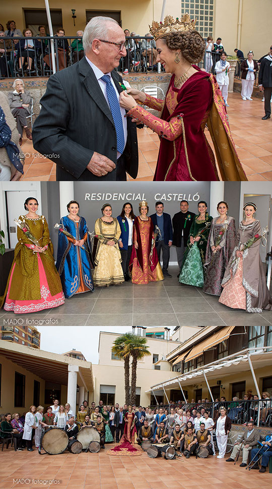 Na Violant y sus dones de companya visitan Residencial Castellón Na Violant y sus dones de companya visitan Residencial Castellón