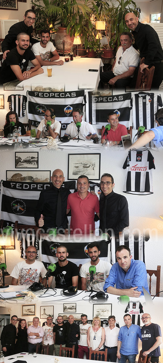 Castellón en la Onda celebra el ascenso del CD Castellón en el Restaurante Mediterráneo